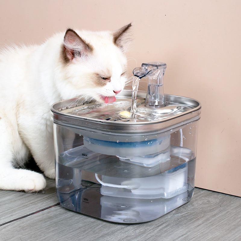 Zoomies Fresh Fountain — automatische drinkfontein met koolstof-filter voor katten en honden