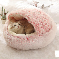 Zoomies Calm Donut Bed — kalmerend donut-bed met opstaande rand voor honden en katten